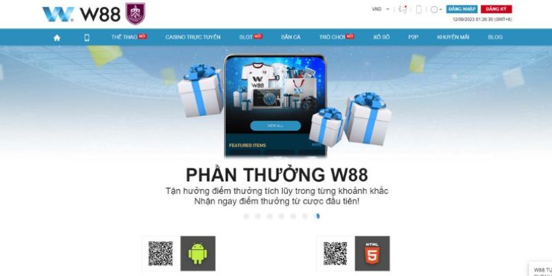 Khuyến mãi tải app w88